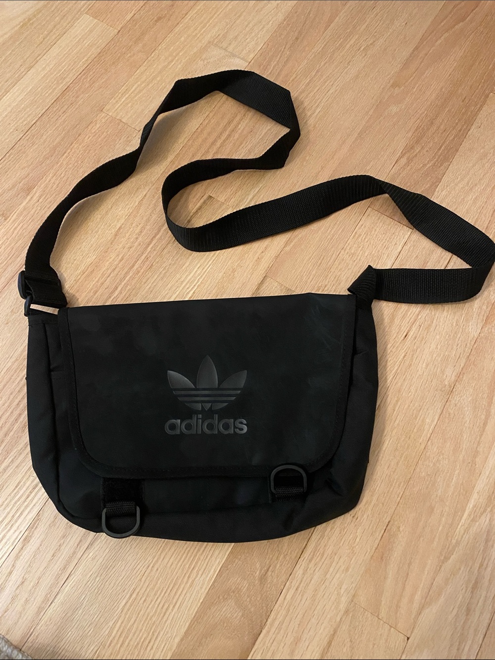 adidas Black Trefoil Messenger Bag